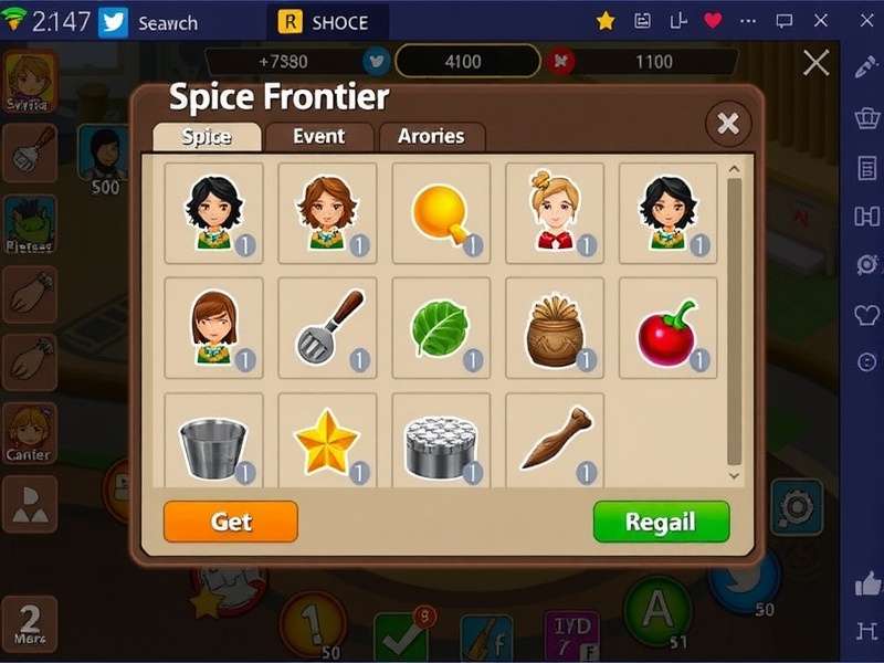 Spice Frontier Game Interface